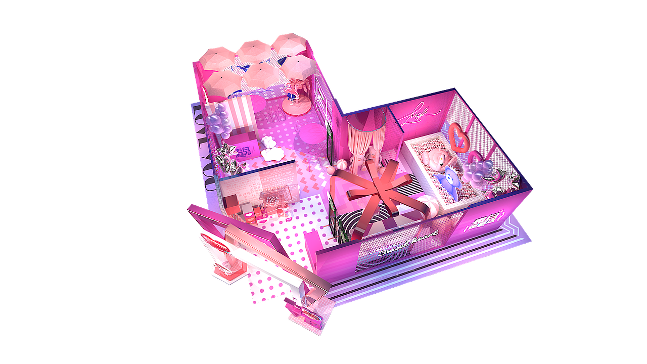 七夕表白便利店（图ZMTcyOTQyNTEy） - 其他三维 - 站酷设计师丛林麒麟原创素材 - 站酷ZCOOL