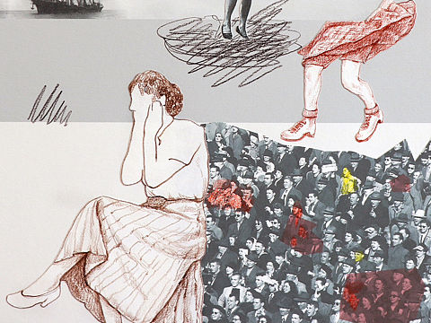 一组情绪想象的拼贴作品