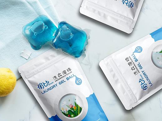 包装设计 - 洗衣溶珠包装袋