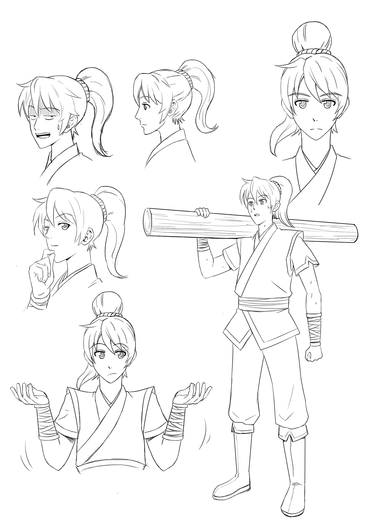 古装漫画人物设定草稿