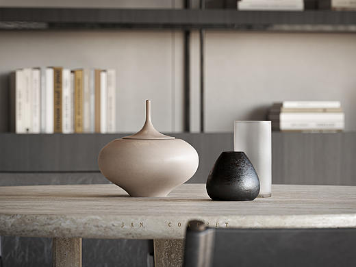 寻觅-CR渲染作品客厅卧室