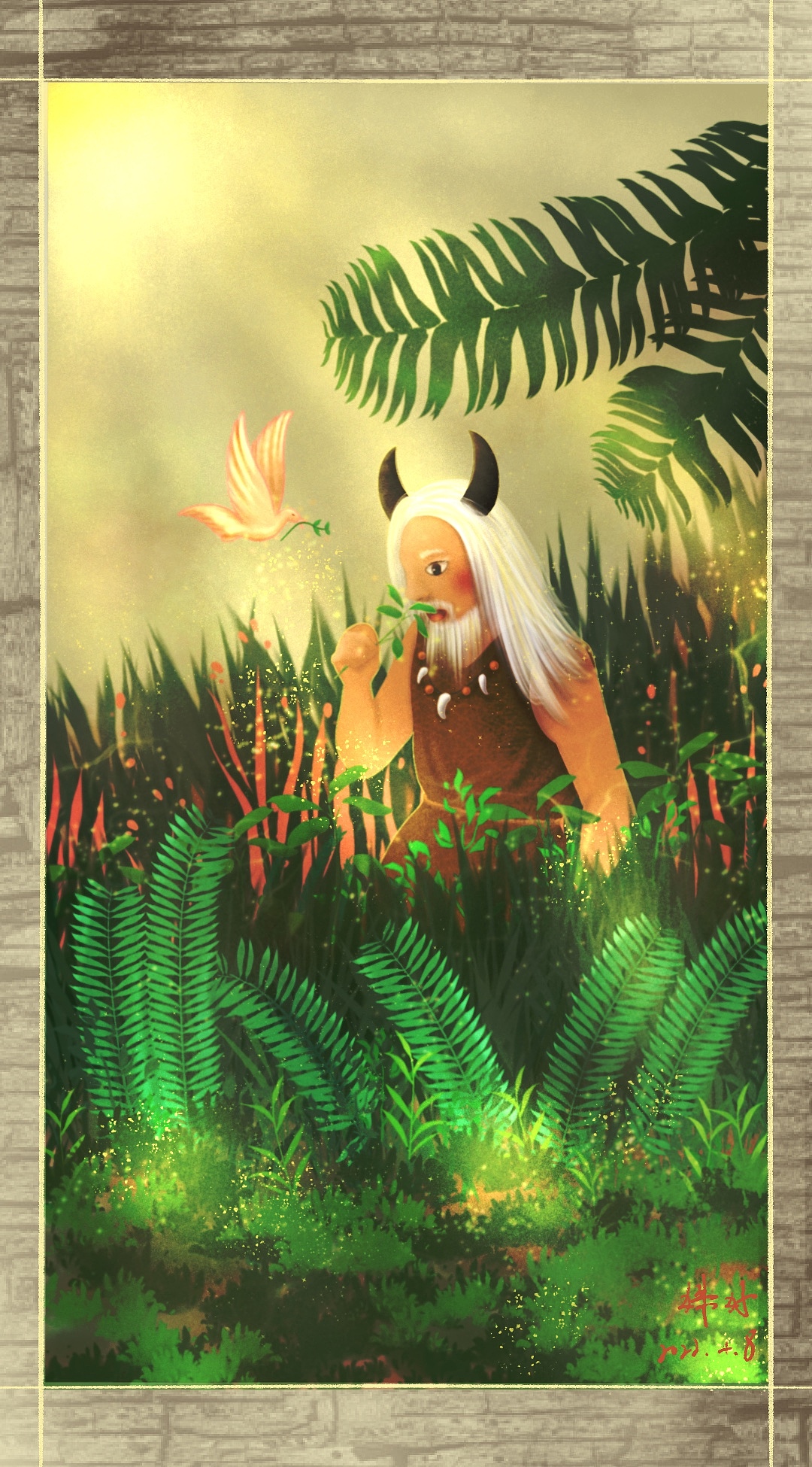 毕设作品中国古代神话系列《天上天下》