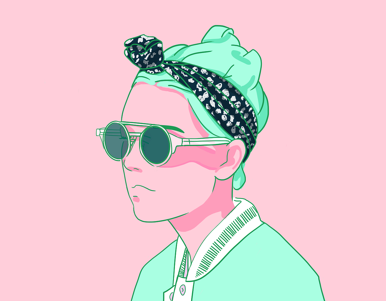 酷炫男女（图ZMTY3NDQxNTU2） - 艺术插画 - 站酷设计师TLAHU原创素材 - 站酷ZCOOL