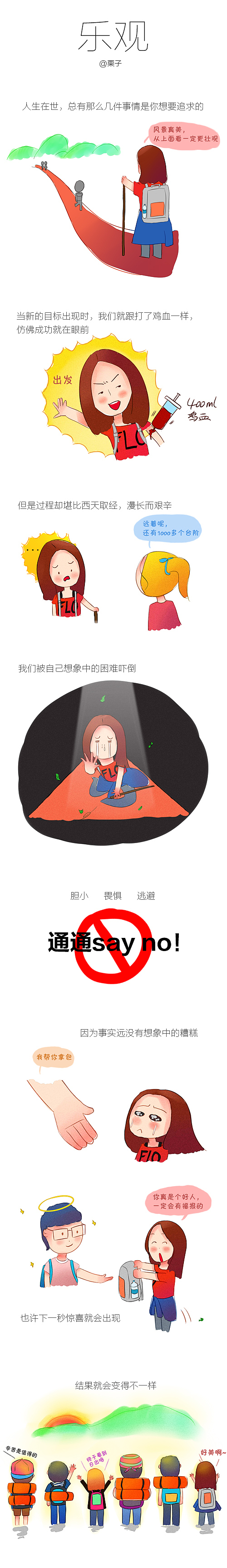 乐观（图ZMTcxNTMzNzI=） - 创作习作 - 站酷设计师栗子MM原创素材 - 站酷ZCOOL