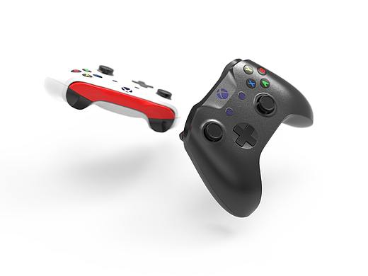 游戏手柄产品渲染