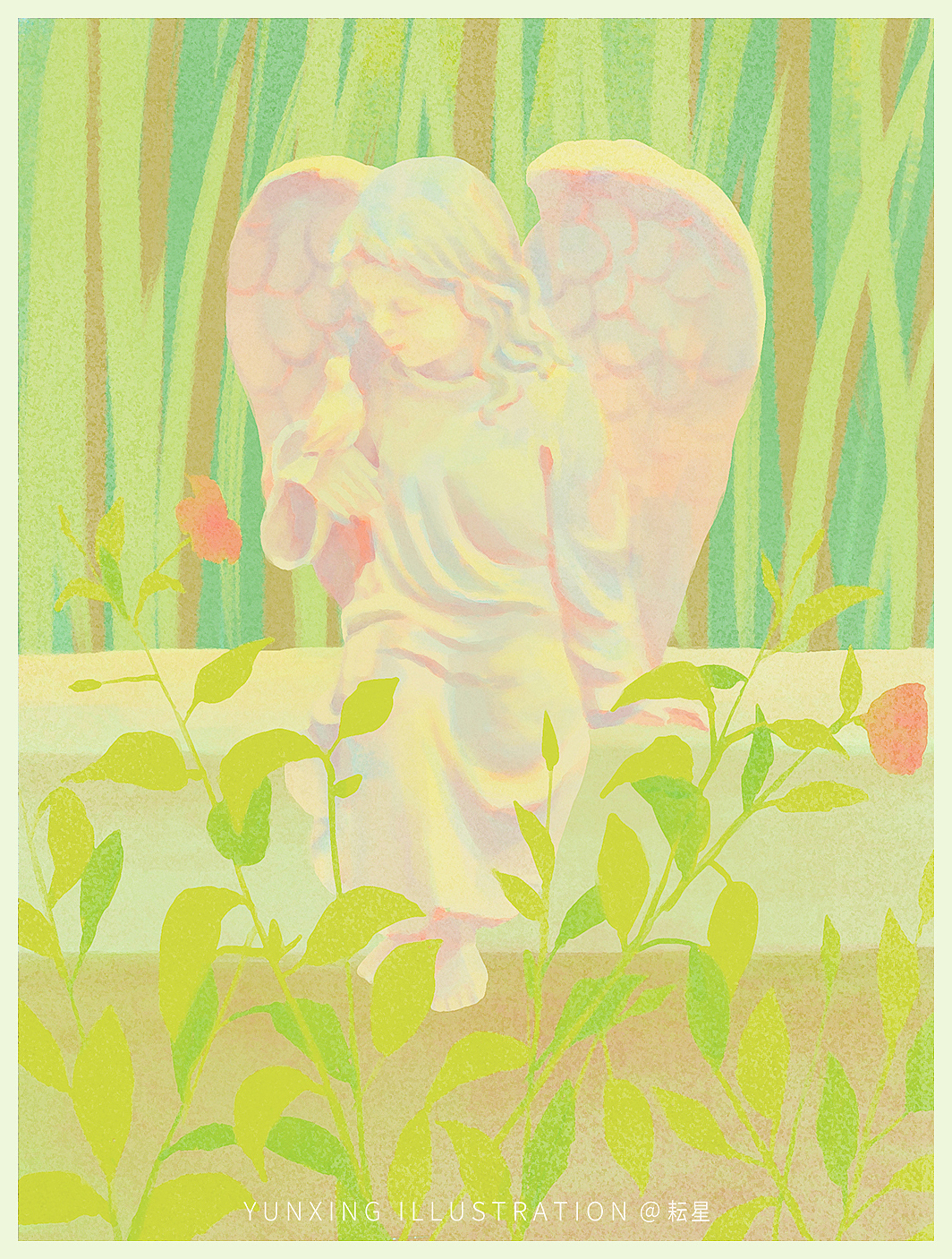 流浪花园(一) -- 静谧的安眠曲（图ZMjM0MjQzNjI0） - 艺术插画 - 站酷设计师耘星原创素材 - 站酷ZCOOL