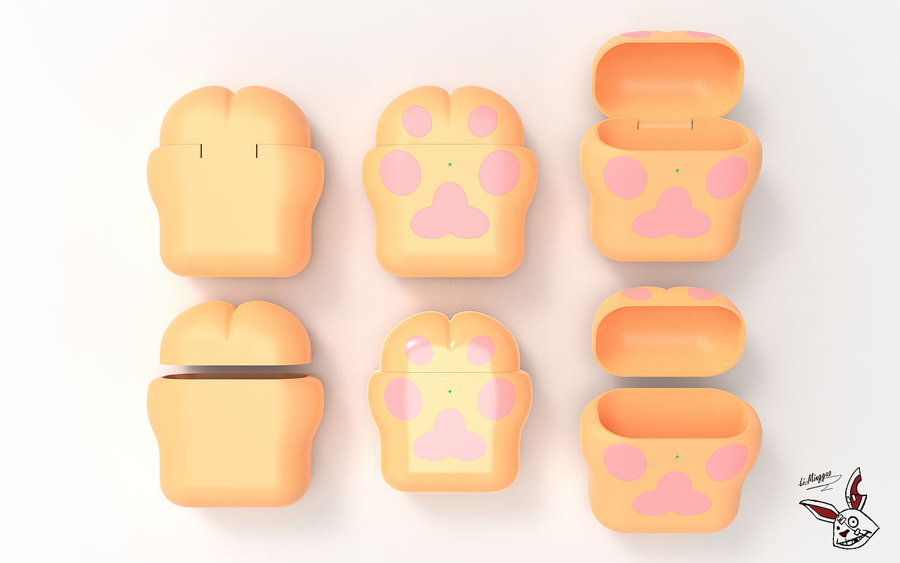 OPPO耳机保护套（猫爪）（图ZMTkwMjQxNDY0） - 图案 - 站酷设计师活杀自在原创素材 - 站酷ZCOOL