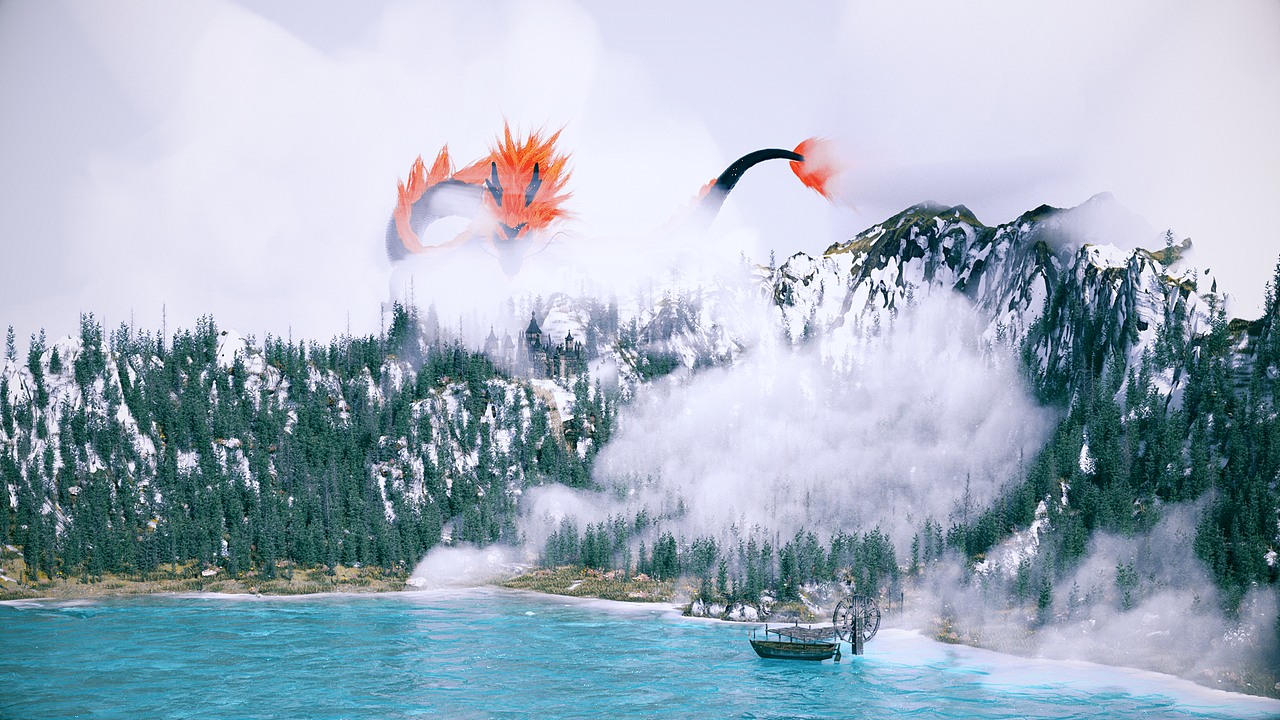 C4D室外大场景（图ZMjQyMjMyMTk2） - 场景 - 站酷设计师行世浮生原创素材 - 站酷ZCOOL