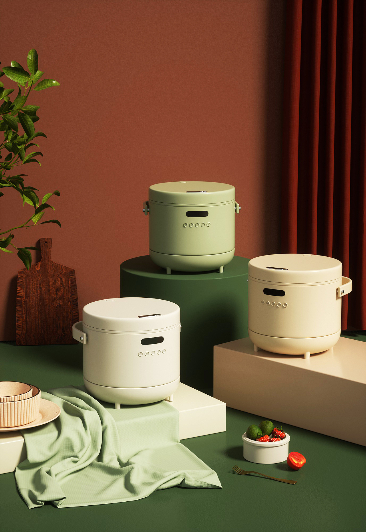 三维建模渲染练习稿（图ZMjY4MTQwMjky） - 产品 - 站酷设计师阿橘啊橘原创素材 - 站酷ZCOOL