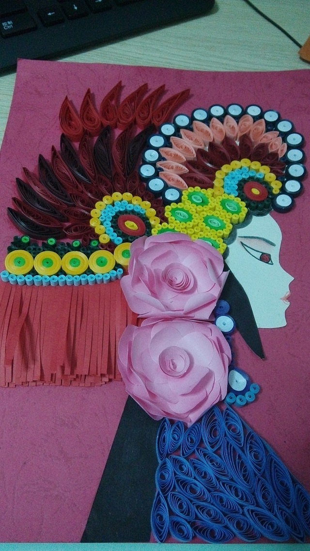 衍纸画-脸谱|手工艺|其他手工艺|annesj - 原创作品 - 站酷 (zcool)