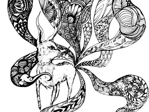 黑白创意插画（个人创作与临摹）