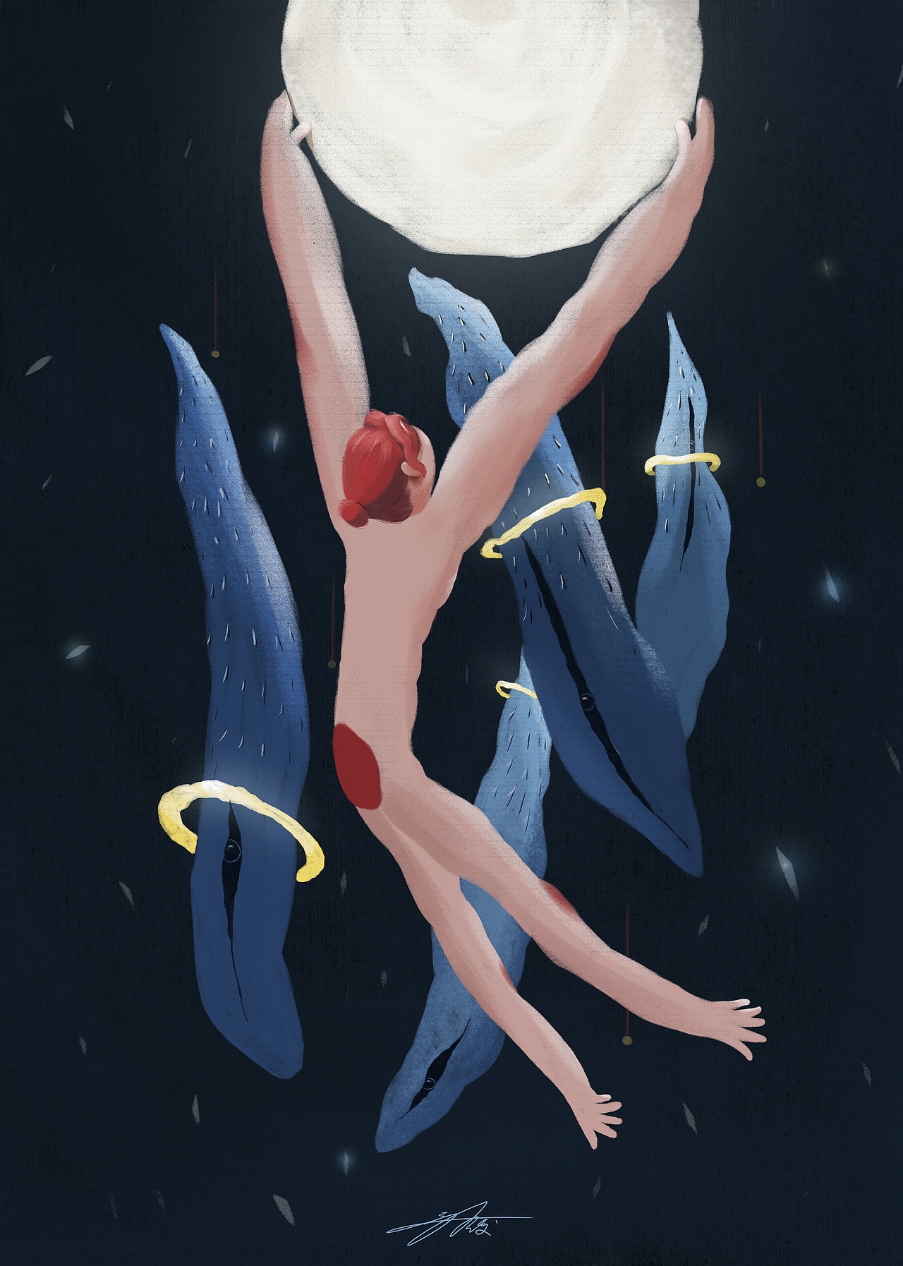 《月亮上的人儿呀》