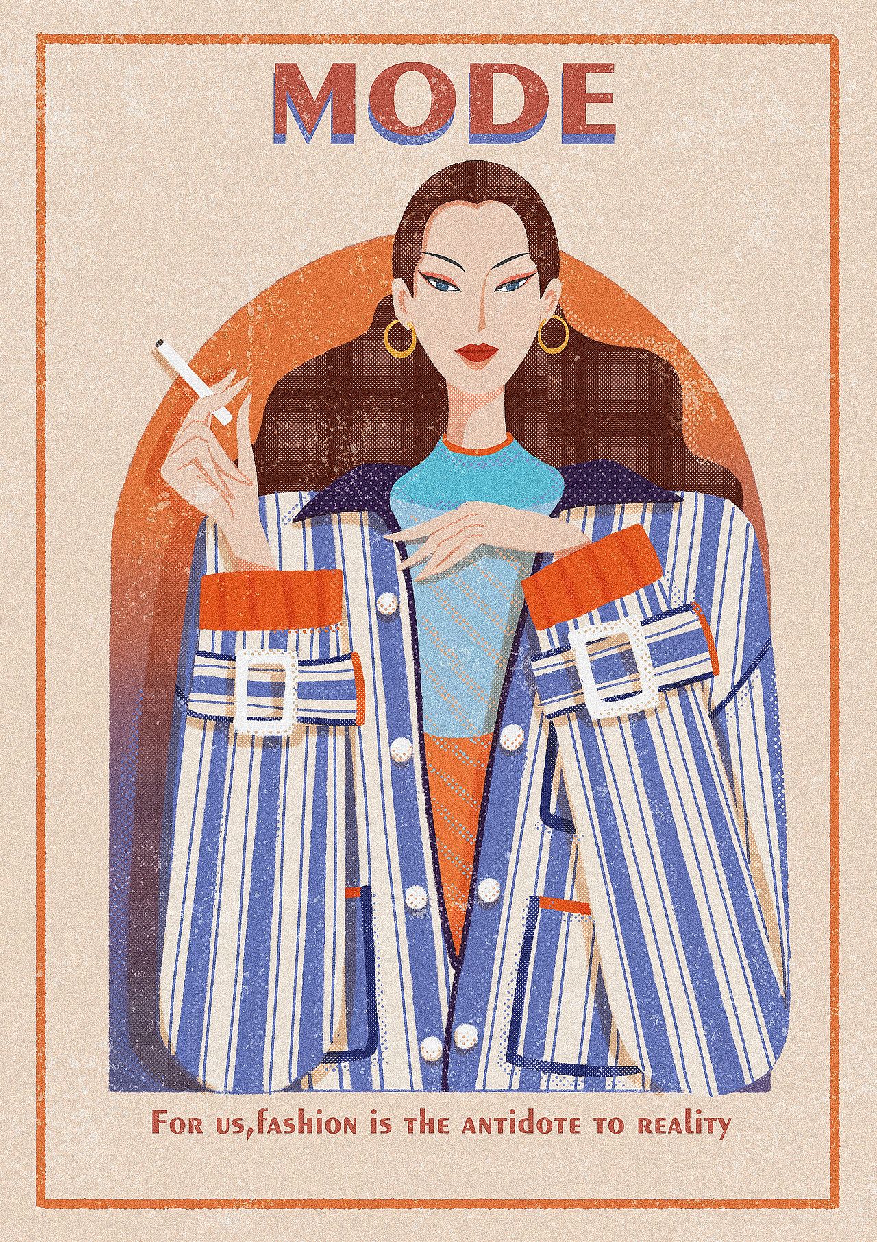 时尚插画/丝印风（图ZMjc1NjI5MDA0） - 艺术插画 - 站酷设计师liya虫虫原创素材 - 站酷ZCOOL