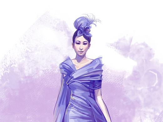 手绘服装效果图