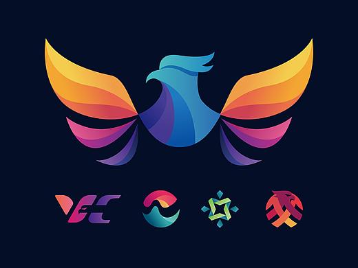 logo图形渐变色练习