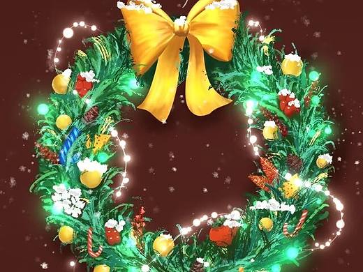 圣诞花环（个人主页-ZNjg3OTYxMzY=） - 商业插画 - 站酷设计师Gyt顾顾原创素材 - 站酷ZCOOL