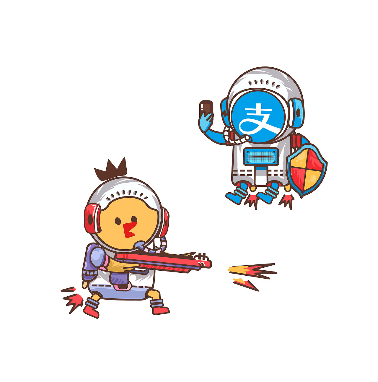 汉堡王x支付宝创意ip