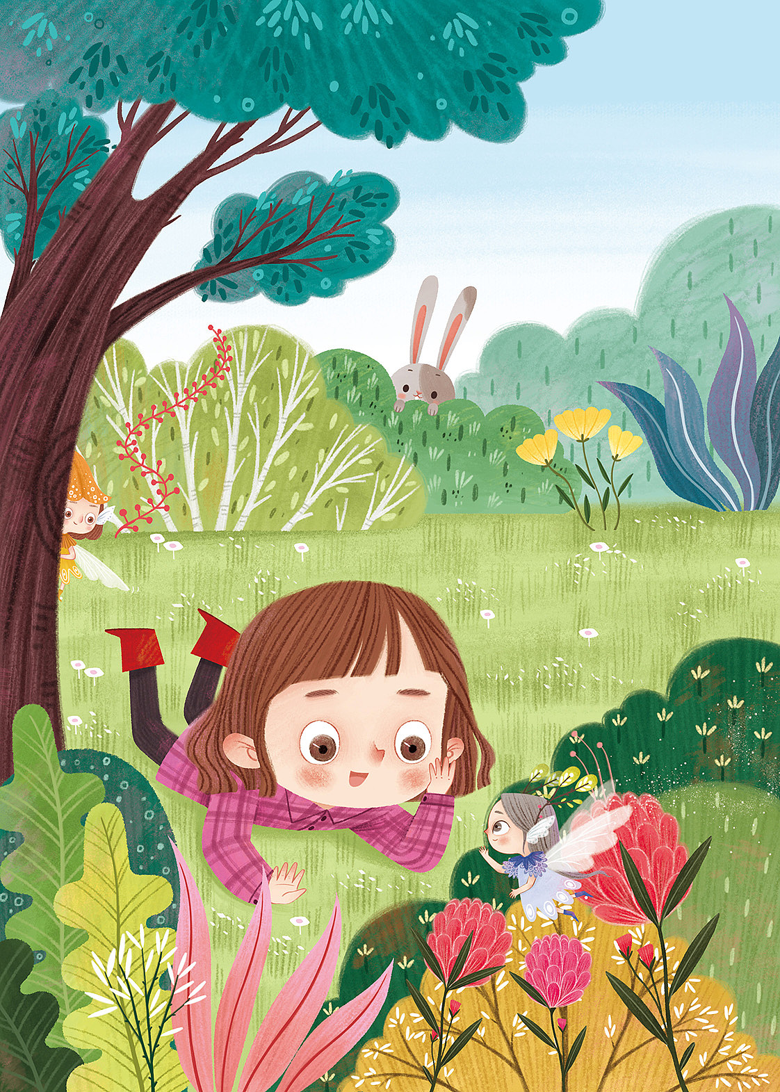 七彩语文封面|插画|儿童插画|谢西西爱画画_原创作品-站酷zcool