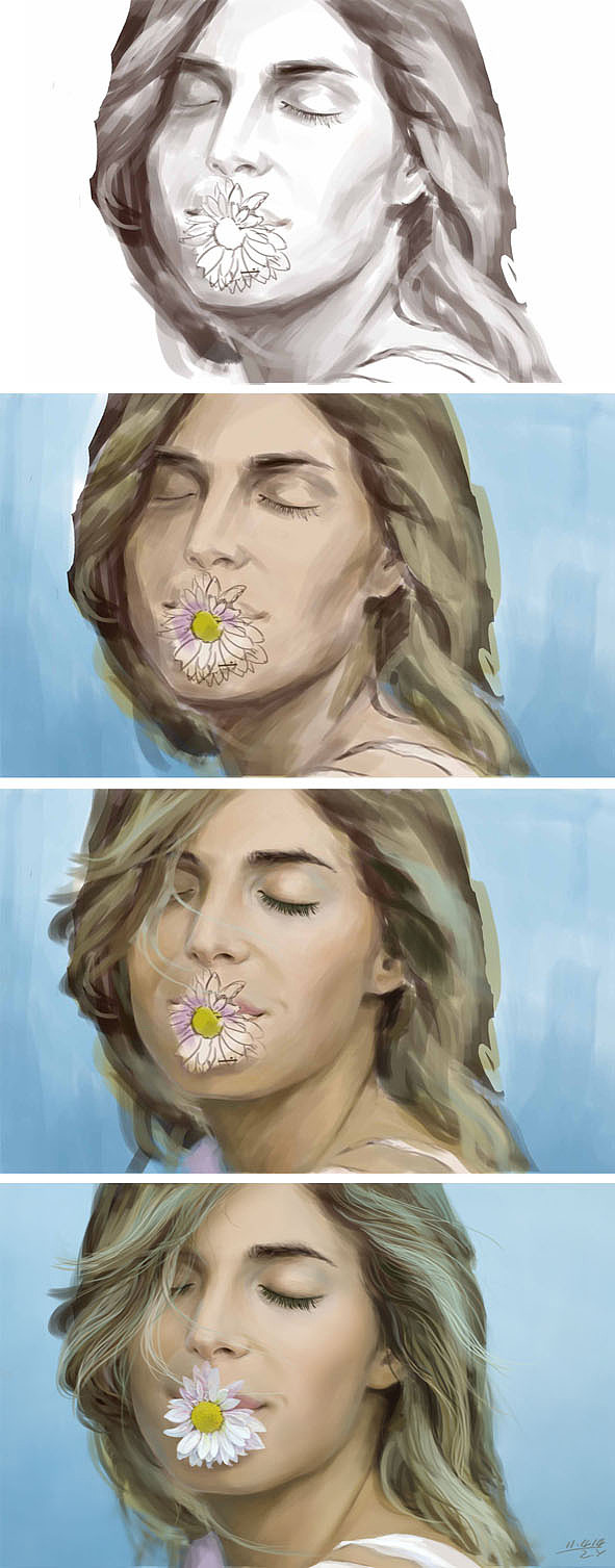 手繪人物（圖ZMjk1NzQ1Ng==） - 商業(yè)插畫 - 站酷設計師悄來靜去原創(chuàng)素材 - 站酷ZCOOL