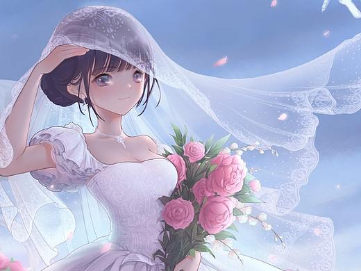 第一次procreate画全图，献给凤凤的婚贺