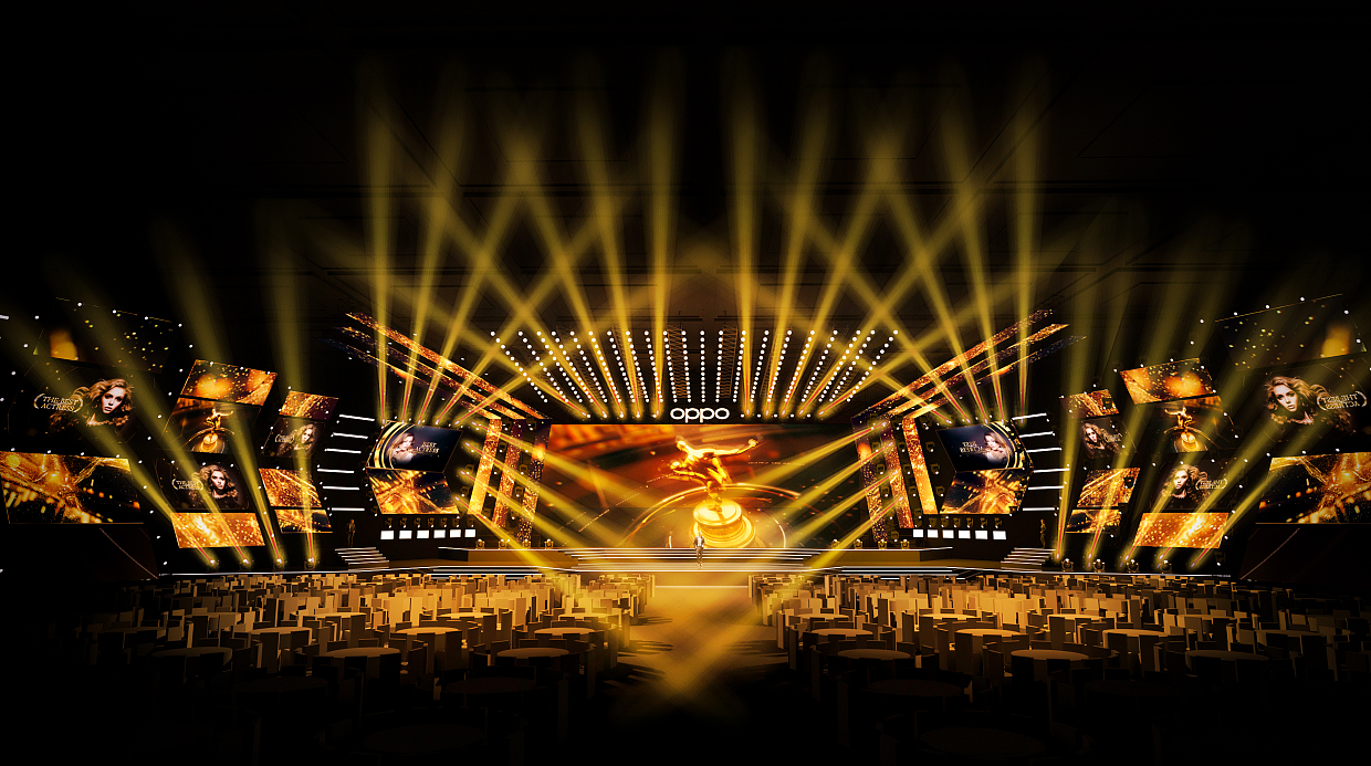 2021 OPPO年会舞美设计方案（图ZMjQ5NjA2ODQ4） - 舞台美术 - 站酷设计师庸人自扰Q原创素材 - 站酷ZCOOL
