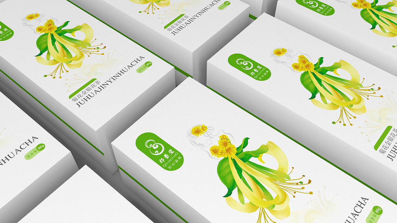 菊花金银花茶（图ZMTU1NzI5MDAw） - 包装 - 站酷设计师木槿花设计原创素材 - 站酷ZCOOL