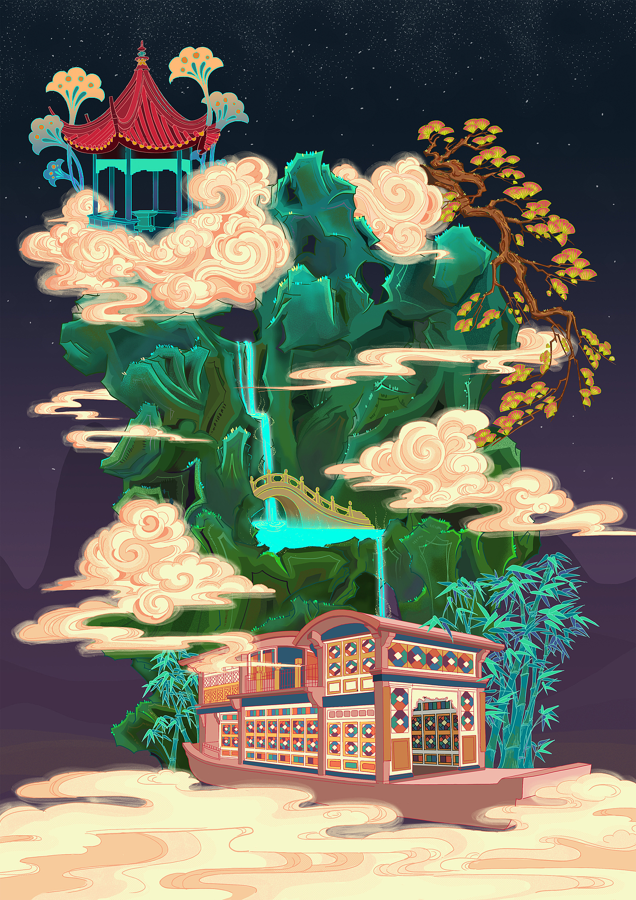江南好（图ZMTY3MDQwNDI0） - 商业插画 - 站酷设计师文月Ann原创素材 - 站酷ZCOOL