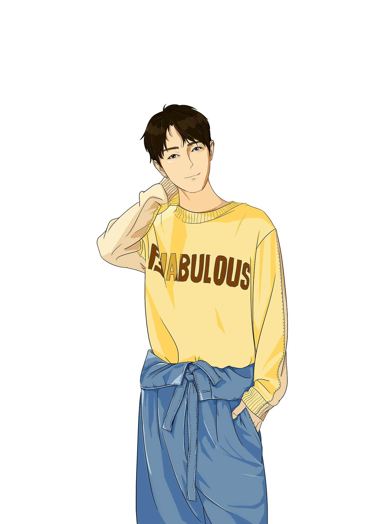 人物插画练习（图ZMTg5OTE0NzA4） - 创作习作 - 站酷设计师Ankei原创素材 - 站酷ZCOOL