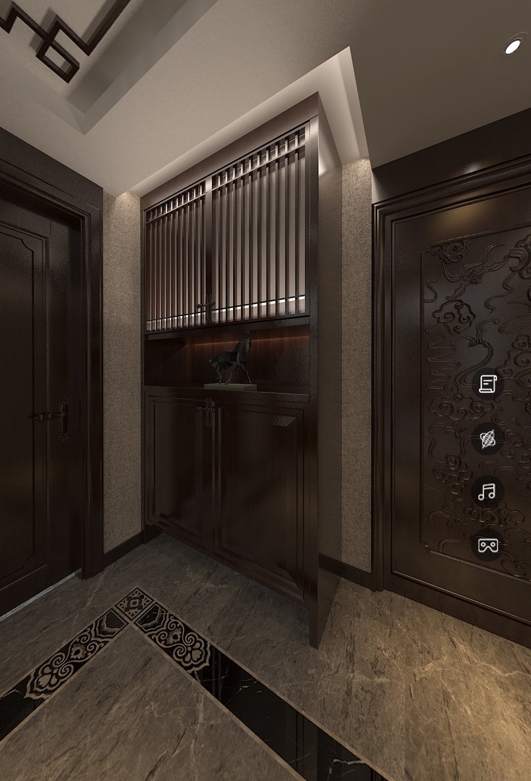 玄关门厅空间设计 线象空间设计之禧上装饰全案整装#设（图ZMzA2ODQ2MTYw） - 家装设计 - 站酷设计师商业设计李俊杰原创素材 - 站酷ZCOOL