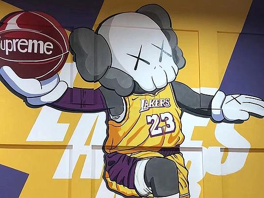 祁の篮球馆内墙