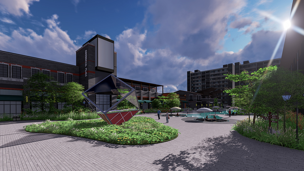重庆沙坪坝区大学城熙街一期文创园景观改造设计（图ZMTQwMTk1MTI4） - 景观设计 - 站酷设计师他整夜在写信原创素材 - 站酷ZCOOL