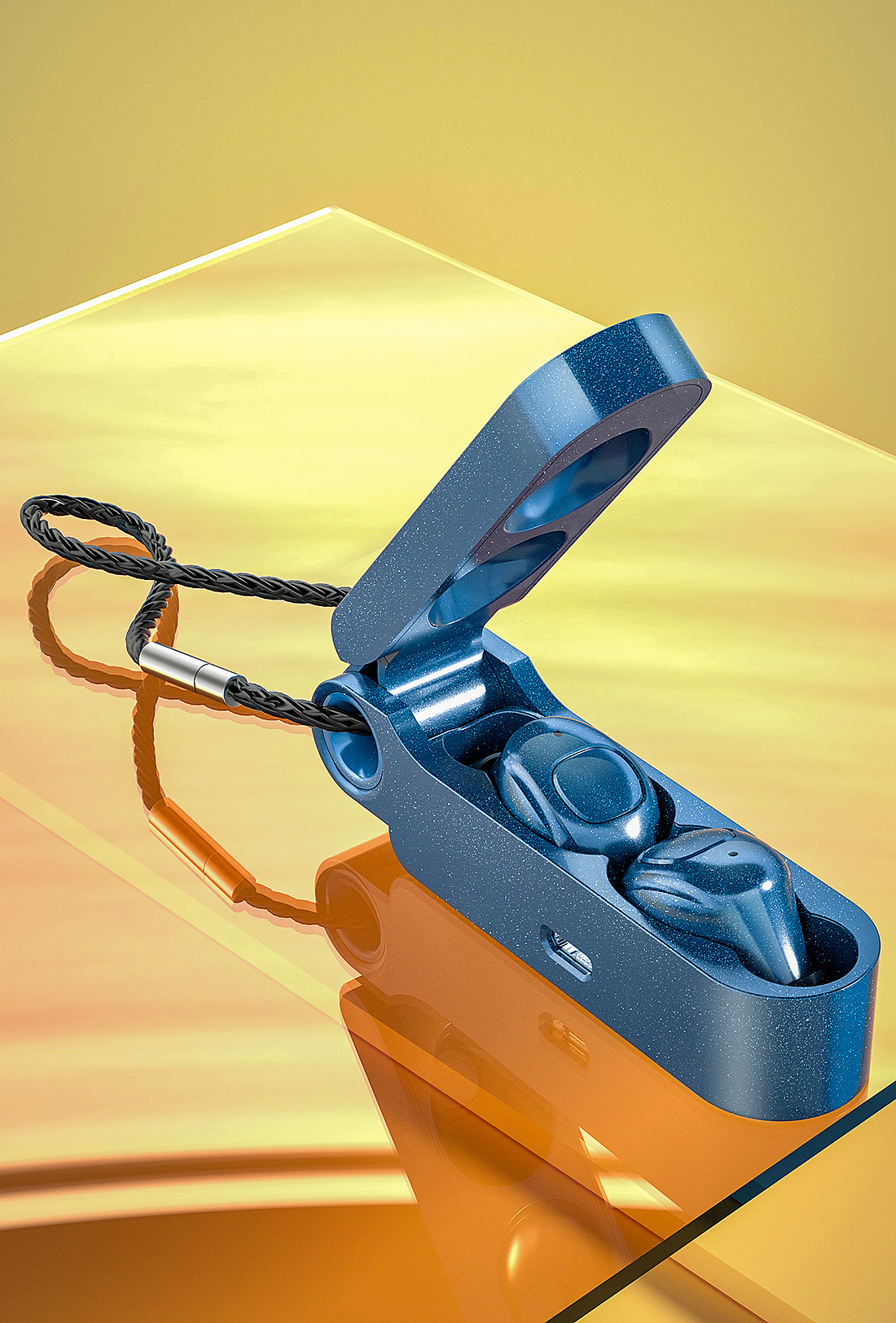C4D OC 一款蓝牙耳机产品渲染