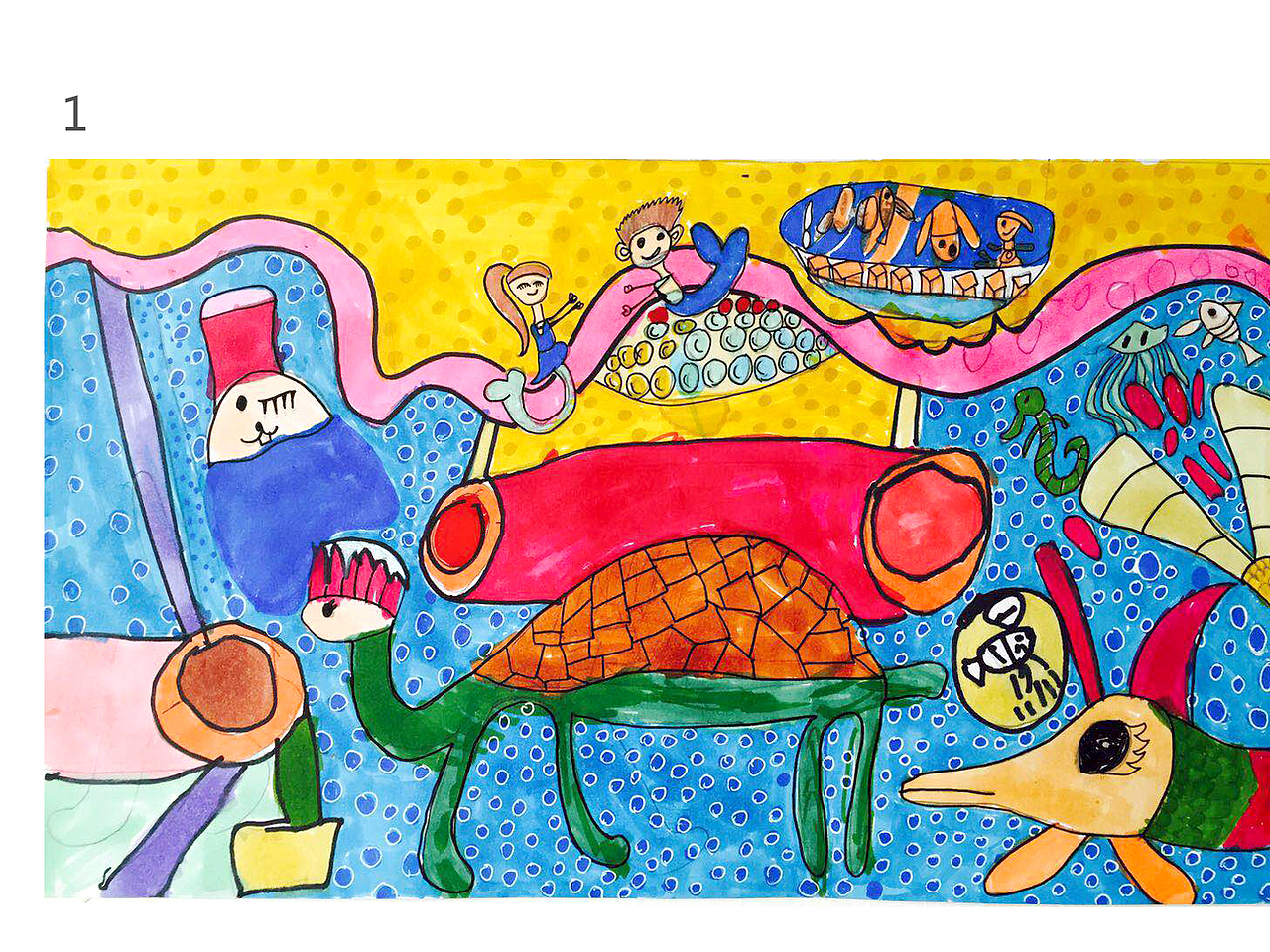 小鱼世界神秘海底力量（6岁画）（图ZMTAwOTI3NzI4） - 海报 - 站酷设计师我是水水原创素材 - 站酷ZCOOL