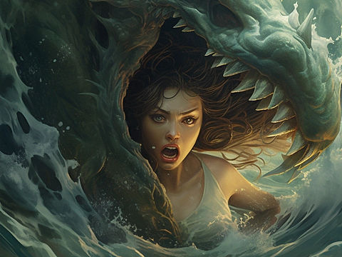 AI绘画｜《海妖》系列1