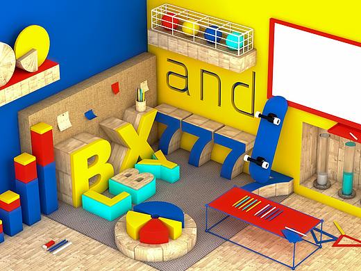 C4D创意房间渲染