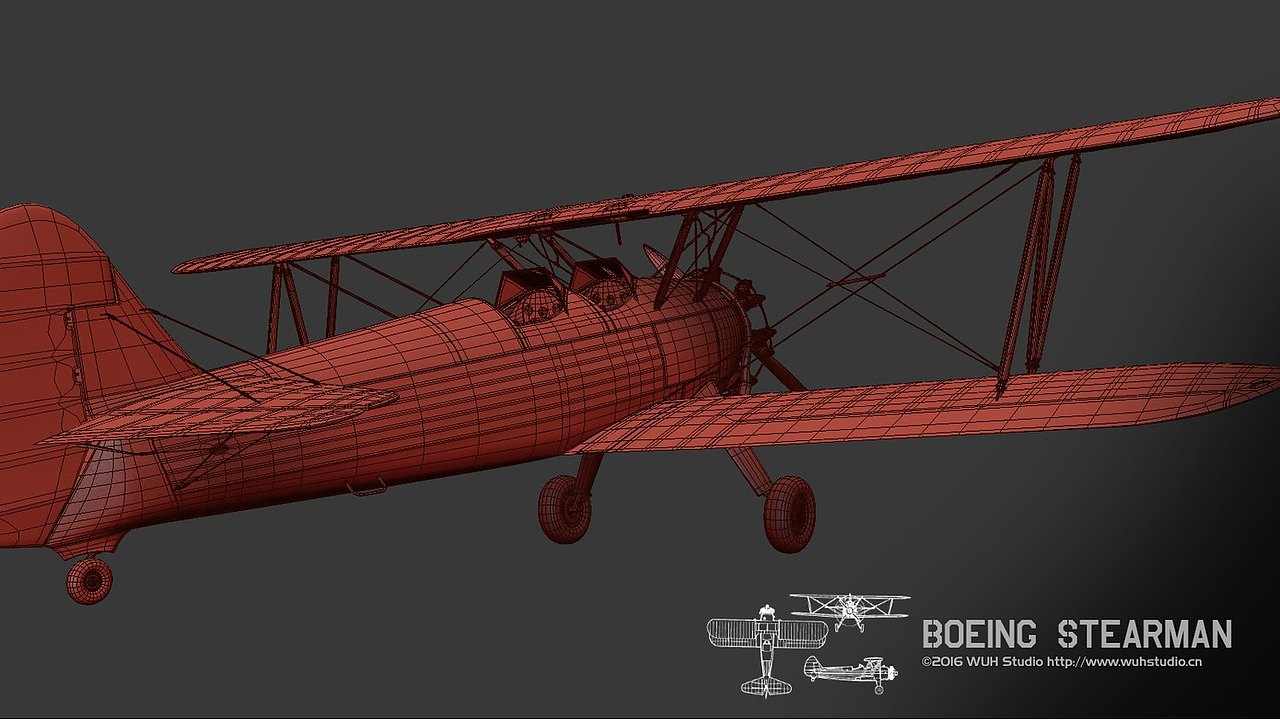 Boeing Stearman 波音斯蒂尔曼(图ZNTI5MDEzOTI=) - 机械/交通 - 站酷设计师_WUH_原创素材 - 站酷ZCOOL