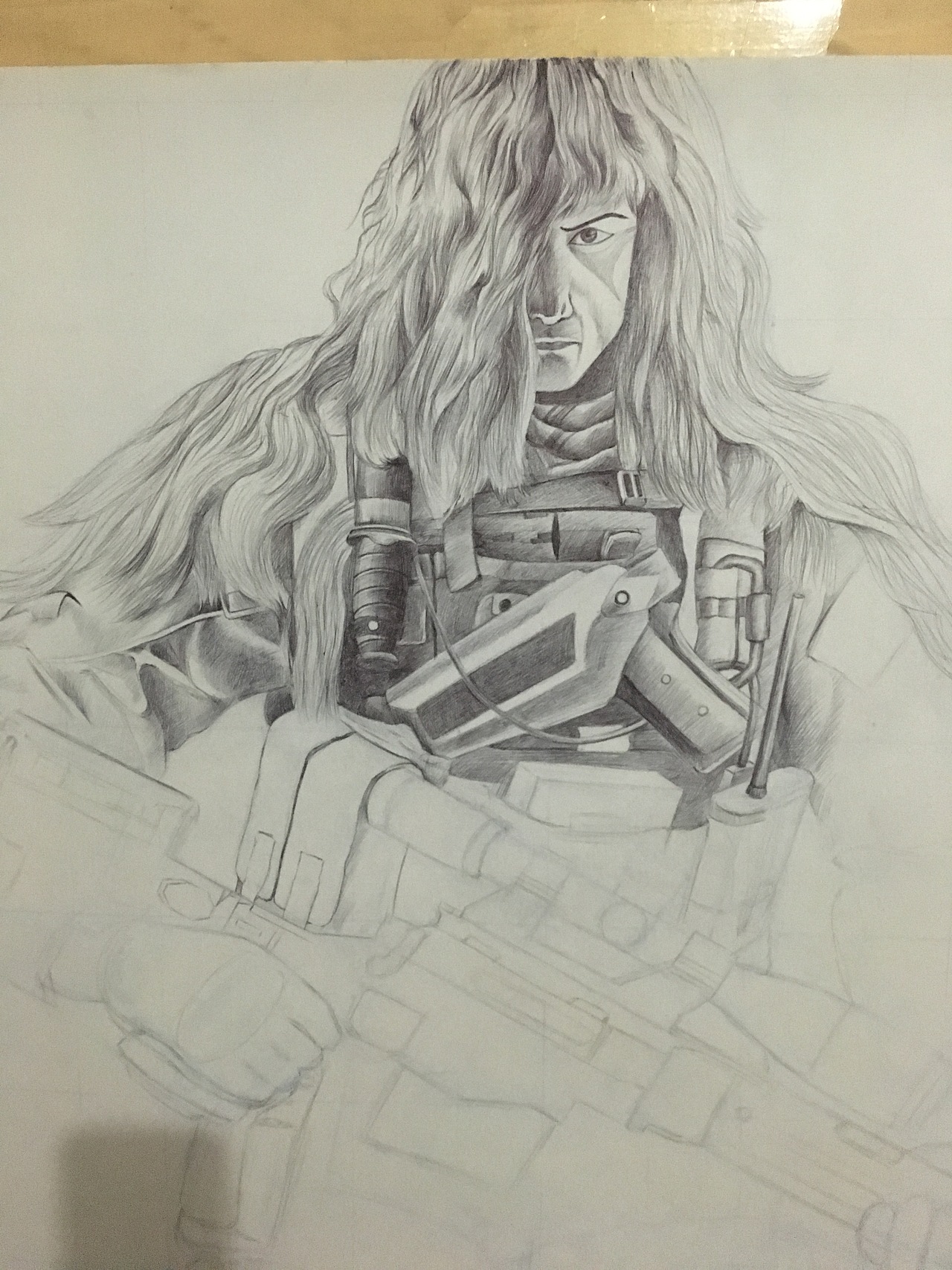 狙击手|纯艺术|绘画|0甲乙木0_原创作品-站酷zcool