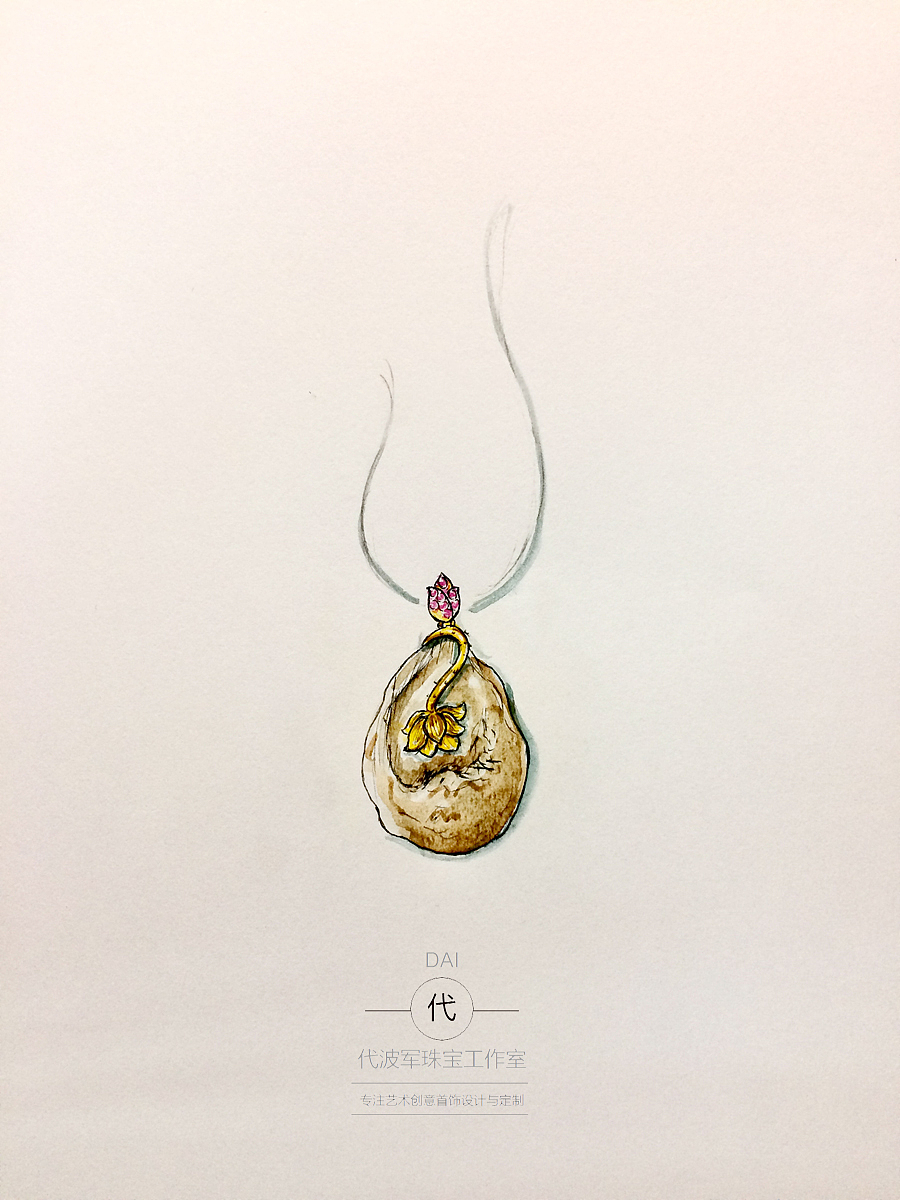 沉香如何首饰化？这个工作室给出答案（图ZMTE3MzIyOTA4） - 首饰设计 - 站酷设计师代波军艺术珠宝原创素材 - 站酷ZCOOL