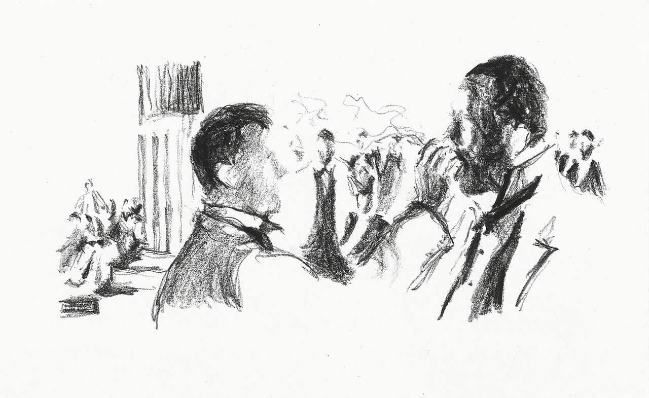 “You smoke it,I don't know how.”
<br>Chapter 3:斗琴的戏谑<br>同样的,最精彩片段——1900与Jelly的斗琴,就是两种不同文化的交锋。<br>Jelly第一局弹了《Big Fat Ham》,这是一首轻佻且充满肉欲的曲子。<br>1900回的《Silent Night》。<br>1900是瞧不上这样的靡靡之音的,这是欧洲传统文化面对新工业文明冲击所表现出的骄矜。