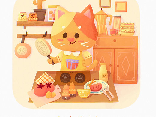廚房小場景（個人主頁-ZNDcyOTAyOTI=） - 兒童插畫 - 站酷設(shè)計師Clenaaaaaa原創(chuàng)素材 - 站酷ZCOOL