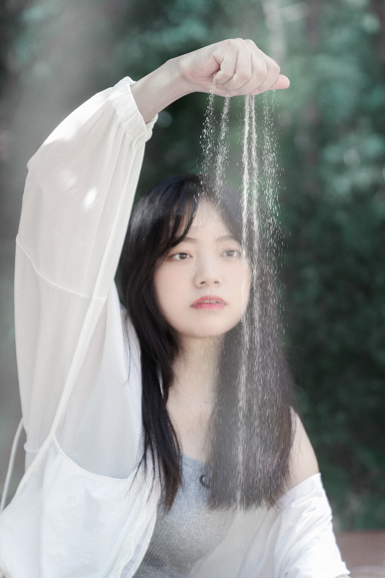 人像摄影作品 室外森系写真拍摄