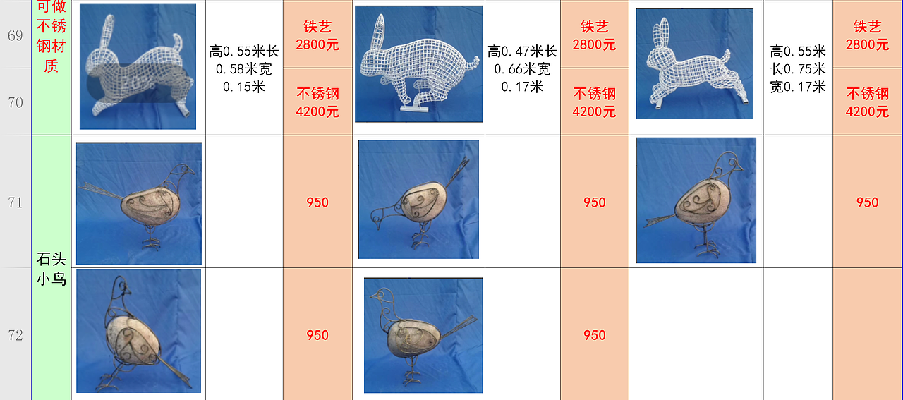 德森-【雕塑-各种成品】【资料库】图册展示bd.表格111