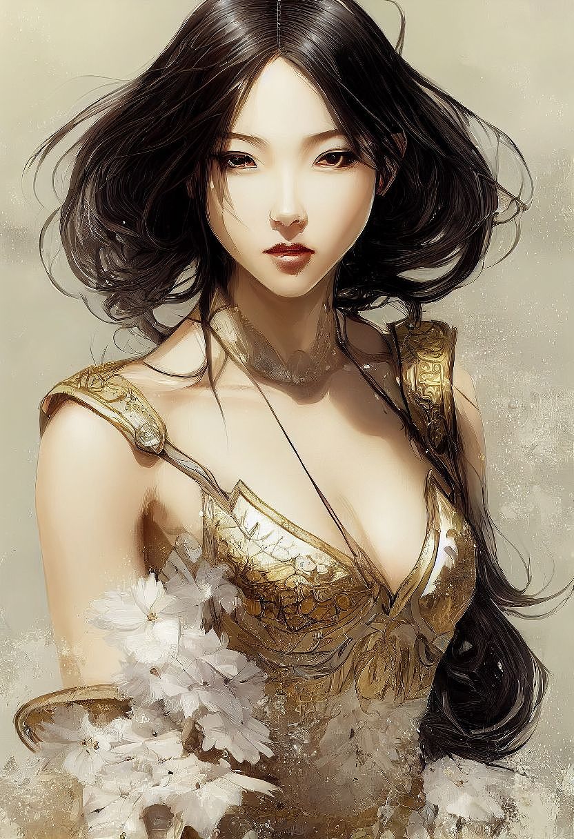 日韩风小姐姐ai绘画