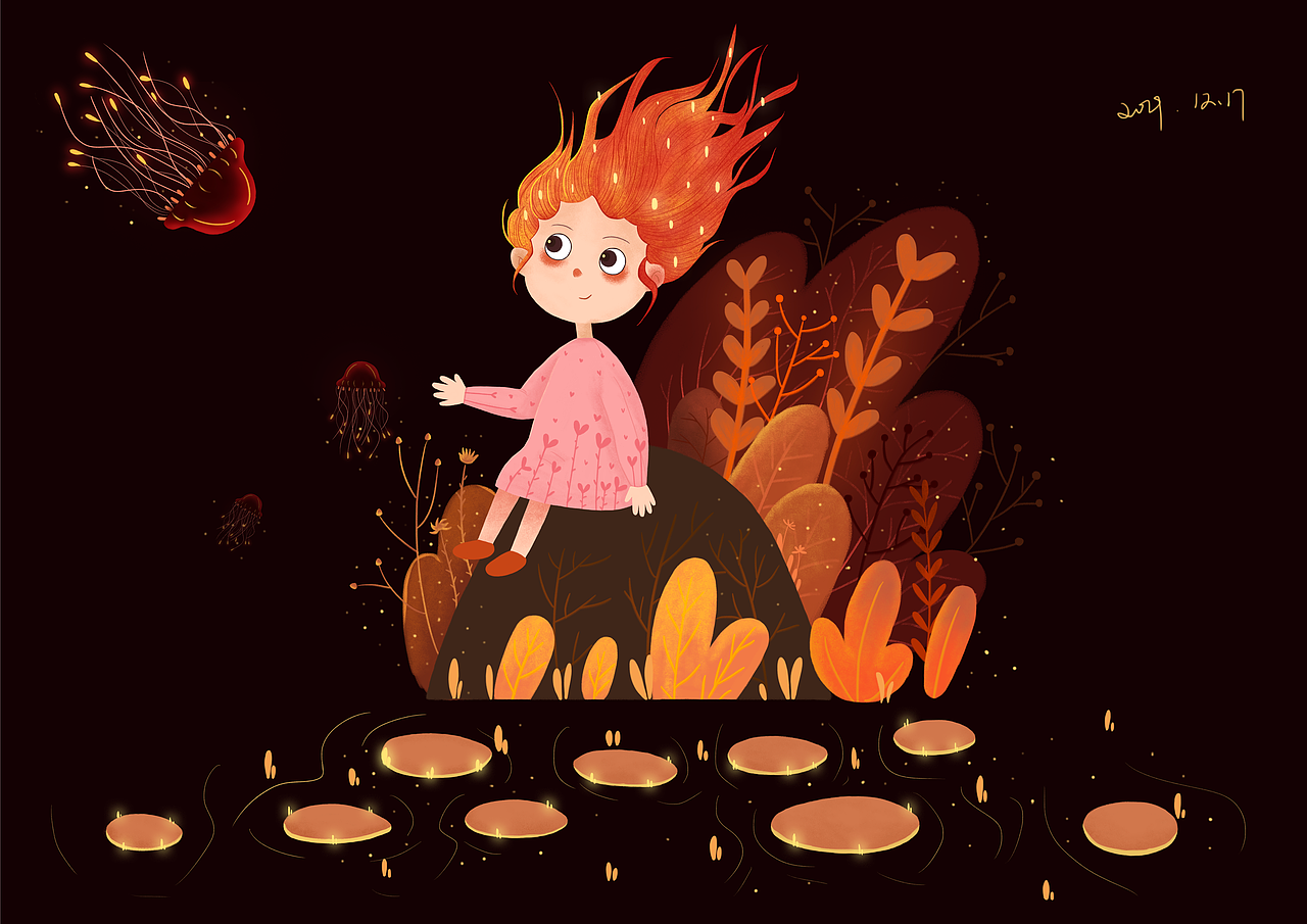 插画习作精灵物语