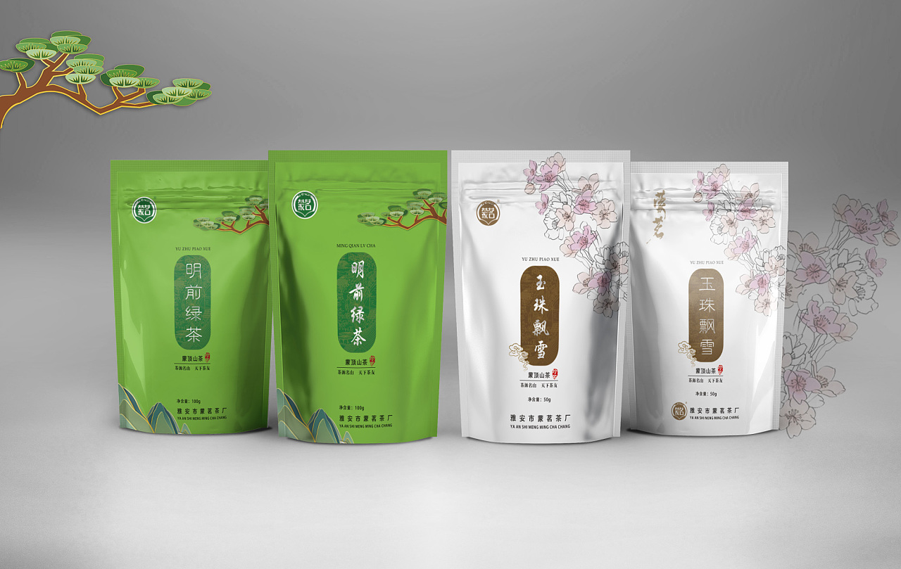 茶叶自立袋系列包装|平面|包装|谷川设计 - 原创作品 - 站酷 (zcool)