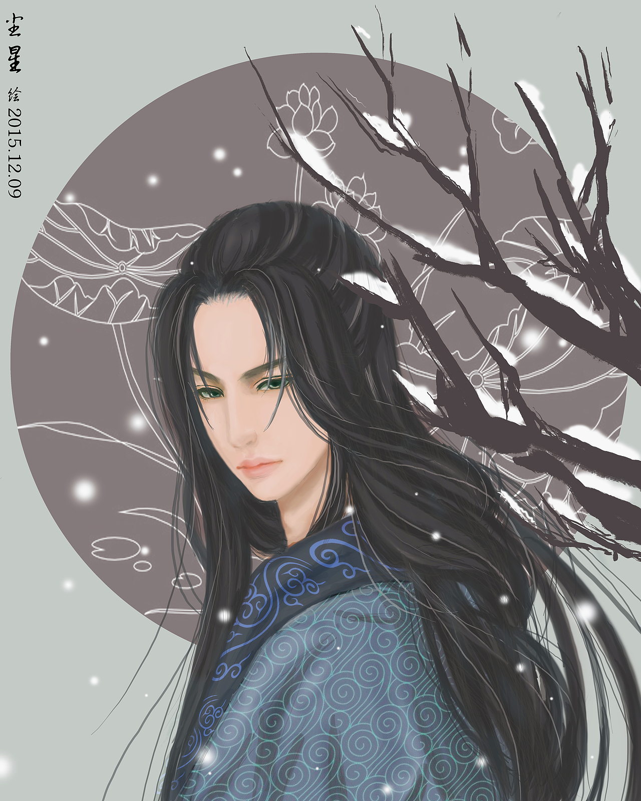 手绘作品——雪