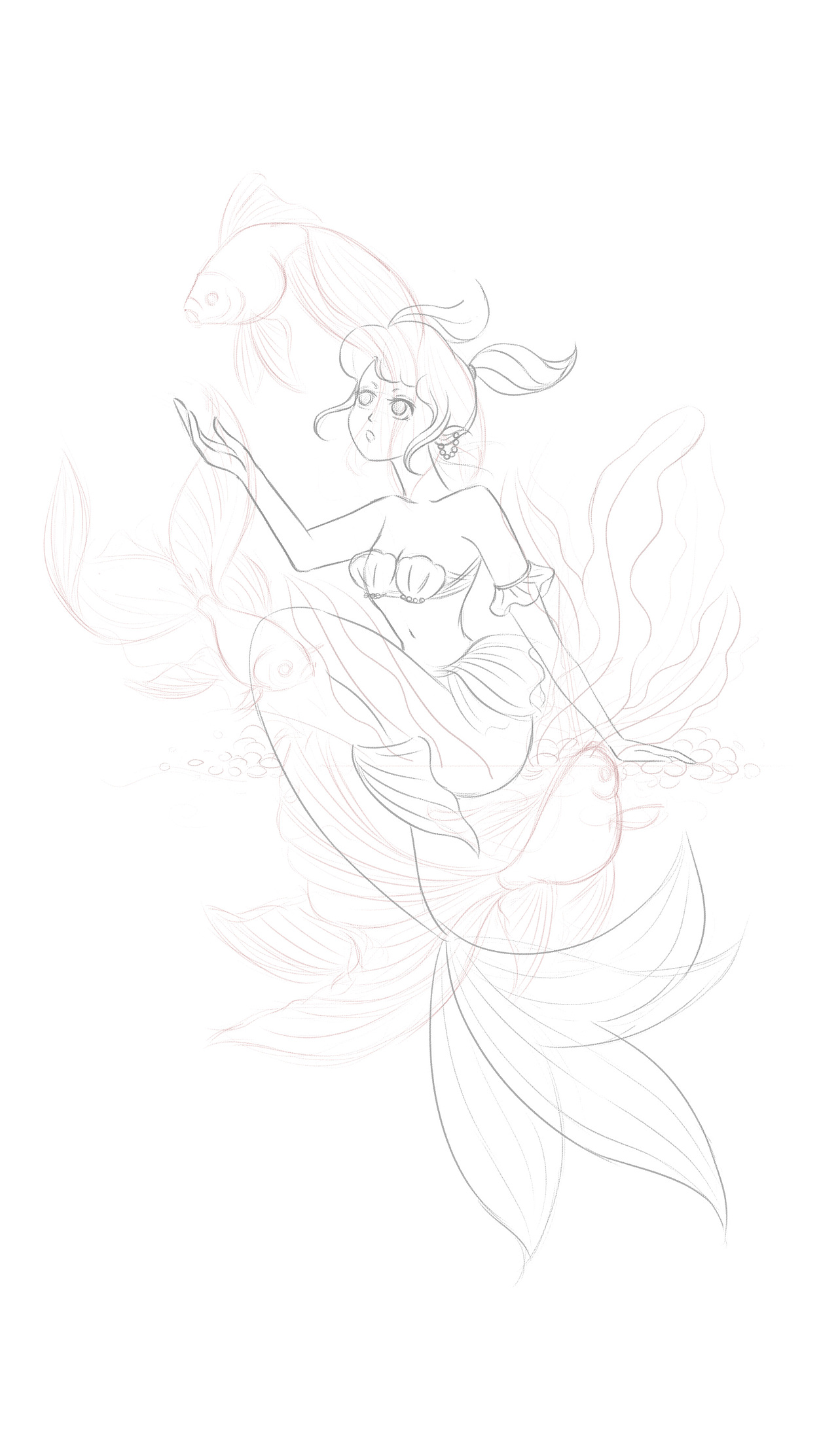 【人鱼系列】部分插画