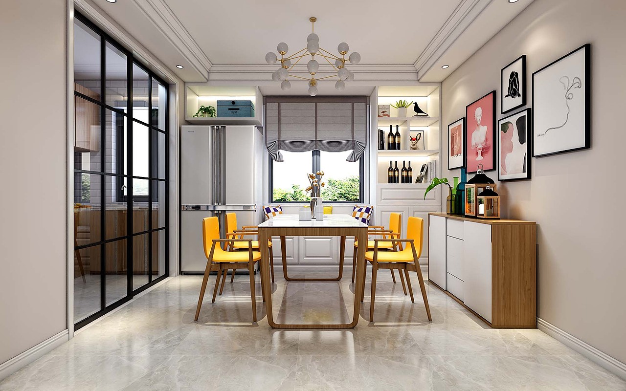 北欧风家装餐厅|空间|家装设计|客服小涵_原创作品-站酷zcool