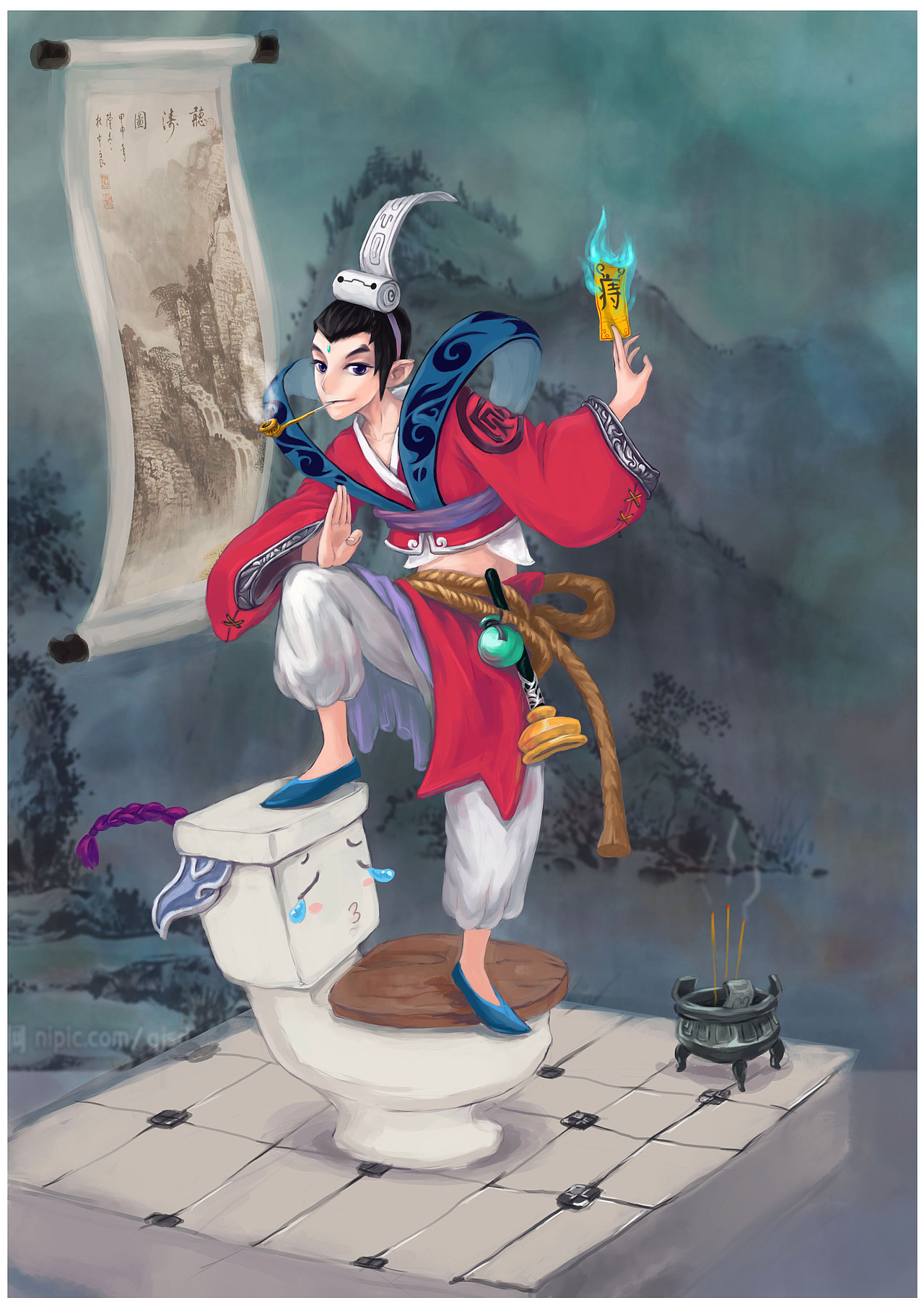 厕神（图ZMzg2MzYzNg==） - 概念设定 - 站酷设计师久维原创素材 - 站酷ZCOOL