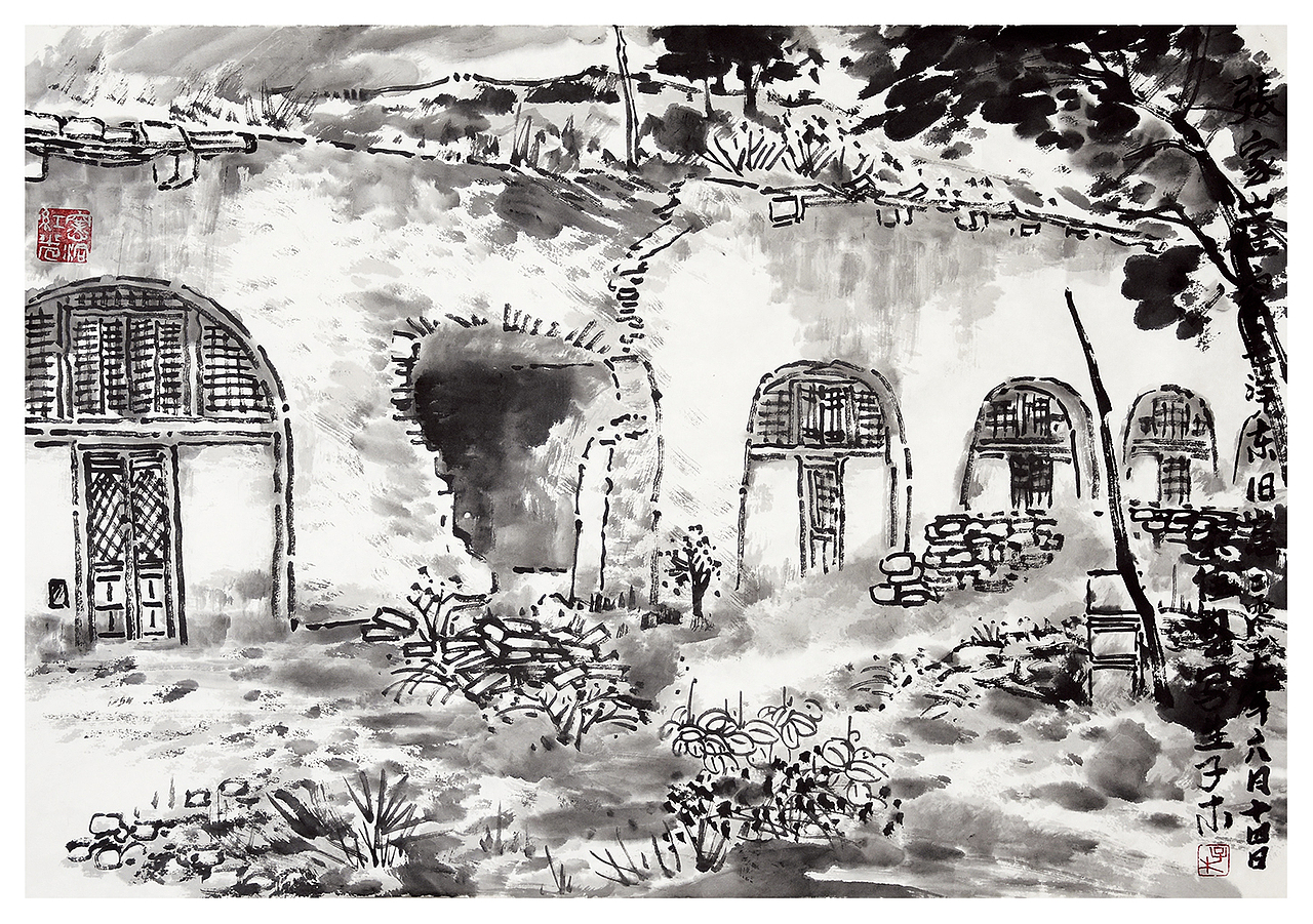 子木画毛泽东转战陕北走过的地方写生作品选(图ZMTA0OTg0OTMy) - 绘画 - 站酷设计师子木艺术与设计原创素材 - 站酷ZCOOL
